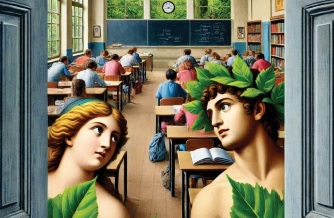 Adam and Eve Go to School